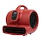Xpower Air Mover W/ GFCI Power Outlets for Daisy Chain, 1/3 HP, 2400 CFM, 3.8 Amps, 4 Positions, 3 Speeds X-600A-Red - alternate 7